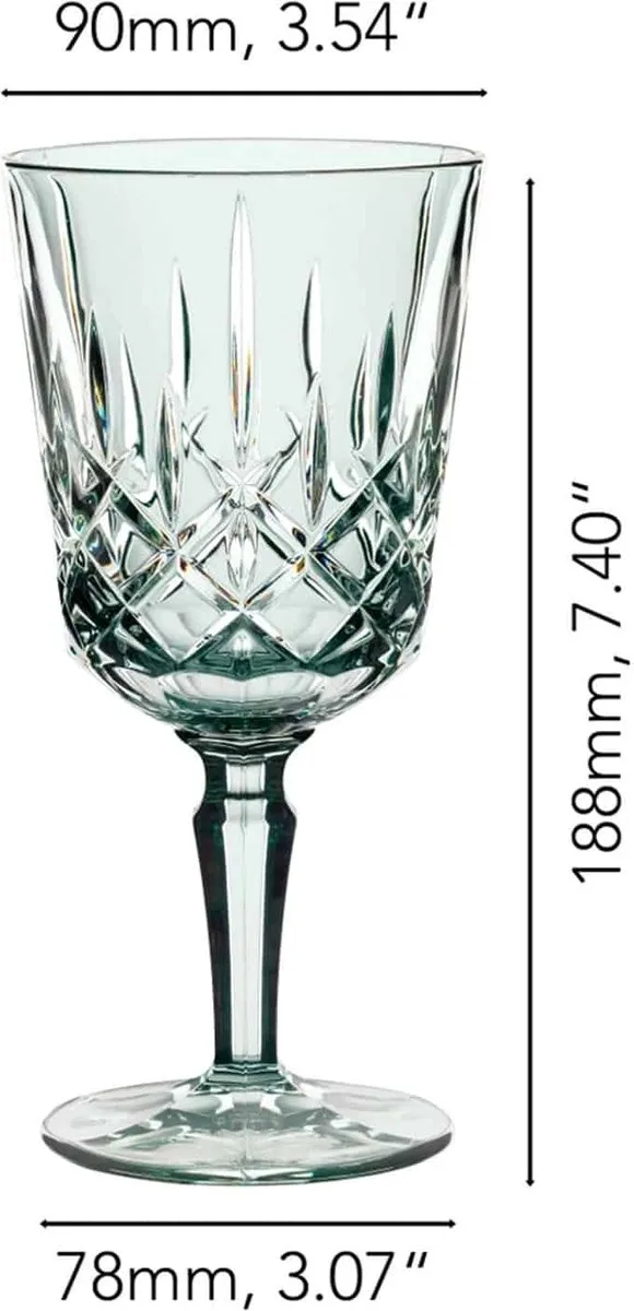 Nachtmann Noblesse Wijnglas 35,5 Cl Groen - 2 Stuks