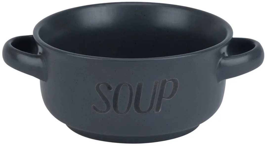Cosy&Trendy Soepkommen Donkergrijs - 6 Stuks