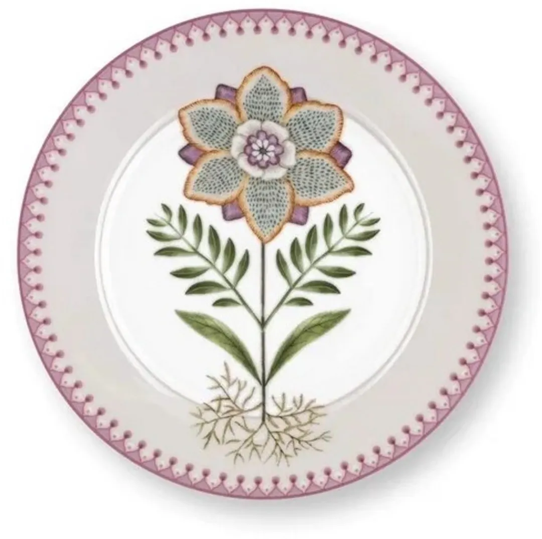 Pip Studio Lily & Lotus Ontbijtset 3-delig - wit/roze