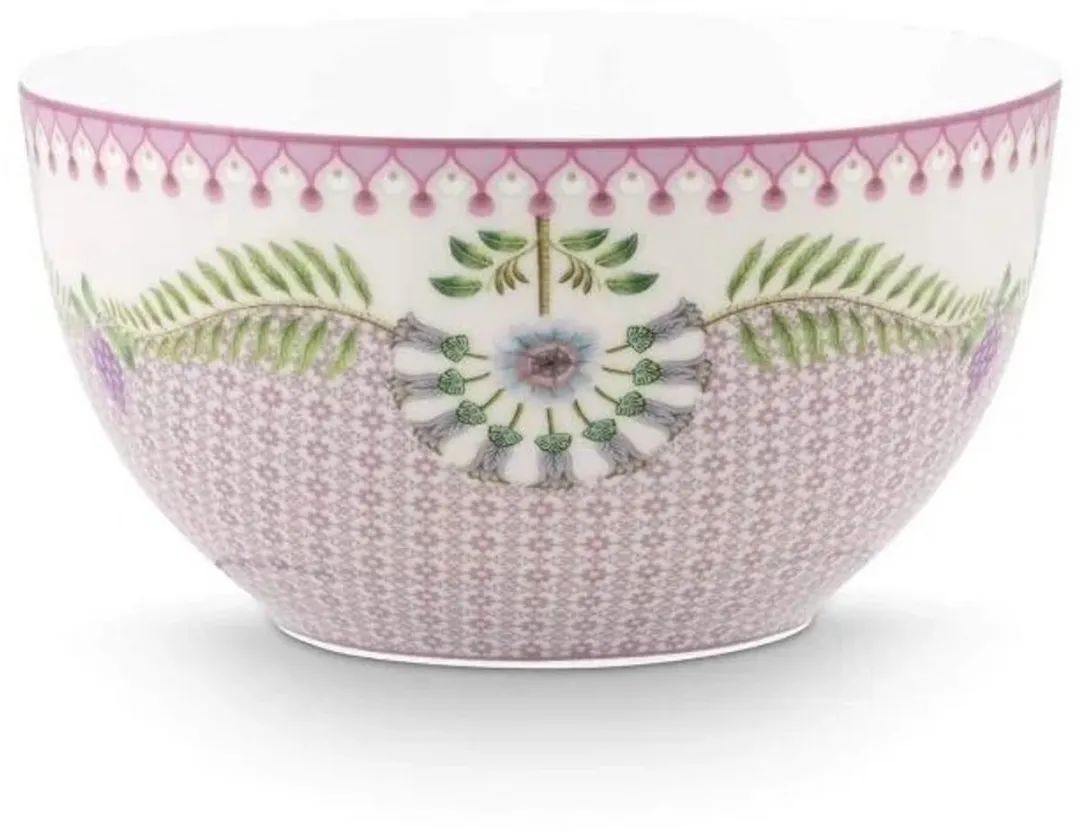 Pip Studio Lily & Lotus Ontbijtset 3-delig - wit/roze