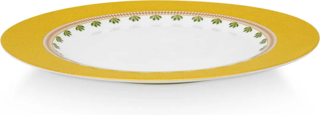 Pip Studio La Majorelle Dinerborden Geel - 26.5cm - Porselein - 2 Stuks