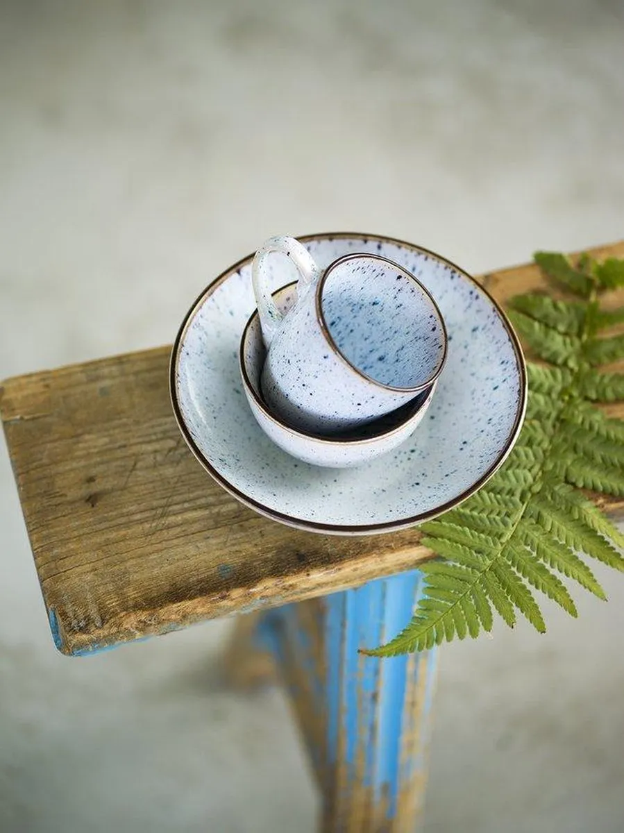 Cosy&Trendy Tessa Blauwe Kommen - Ø13,6cm - Set van 6