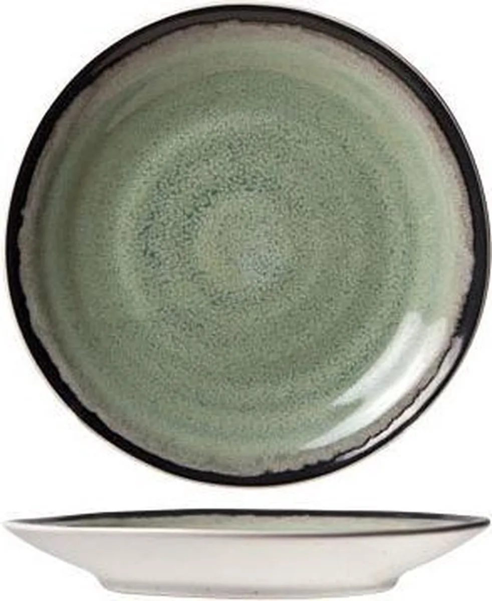 Cosy&Trendy Fez Schotels Ø15,5cm - Groen - 6 Stuks