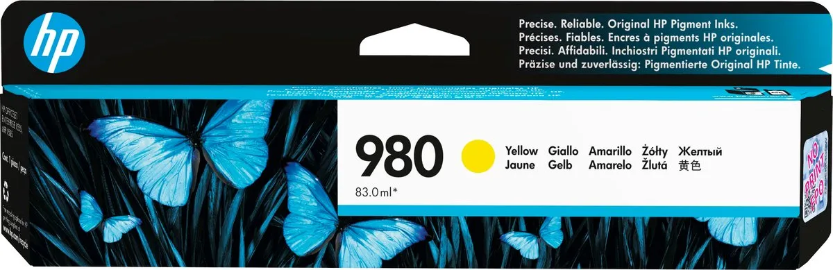 HP 980A D8J09A Inktcartridge - Geel