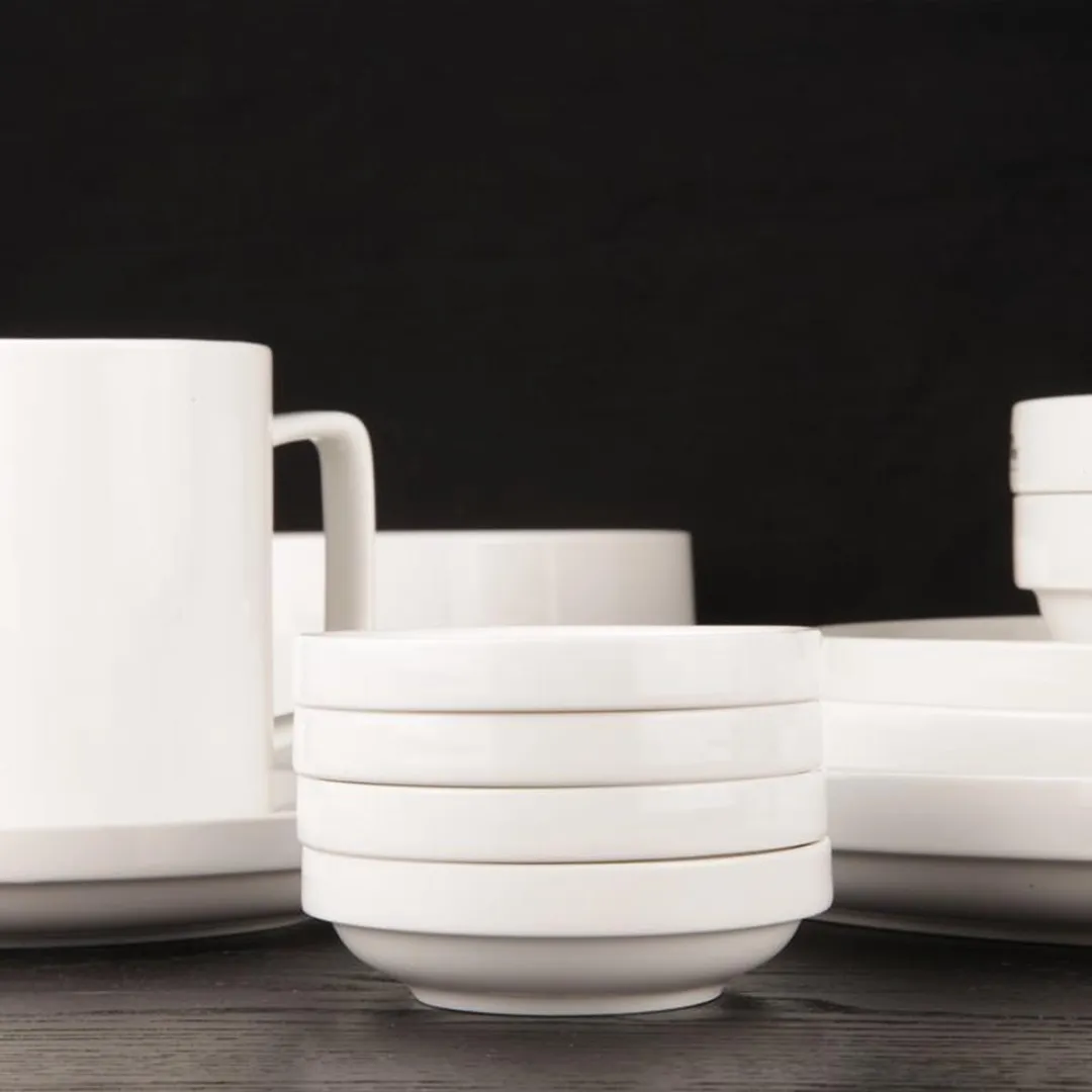 Cosy&Trendy Stackable Beker D8X10cm 33Cl - Wit