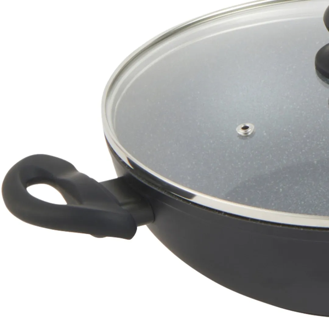Russell Hobbs Wok 28cm Metallic Marble - Grijs - afbeelding 4 van 6