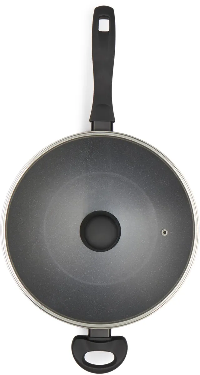 Russell Hobbs Wok 28cm Metallic Marble - Grijs - afbeelding 5 van 6
