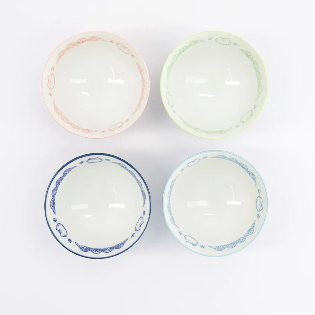 Tokyo Design Studio Kawaii Animals Kom Giftset - 4 Stuks