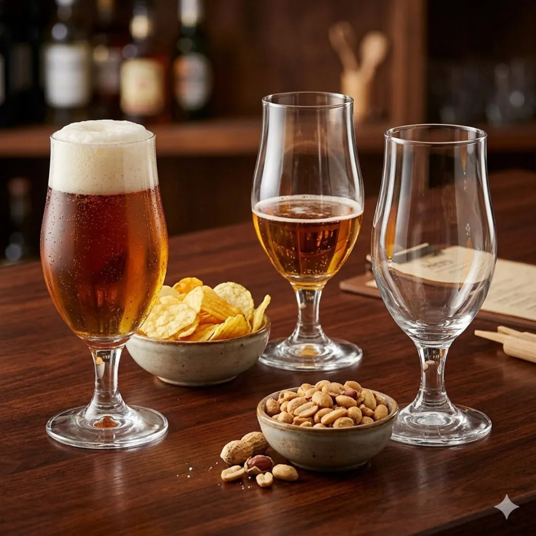 Cosy&Trendy Speciaalbierglazen Set 6x - 375ml - Transparant