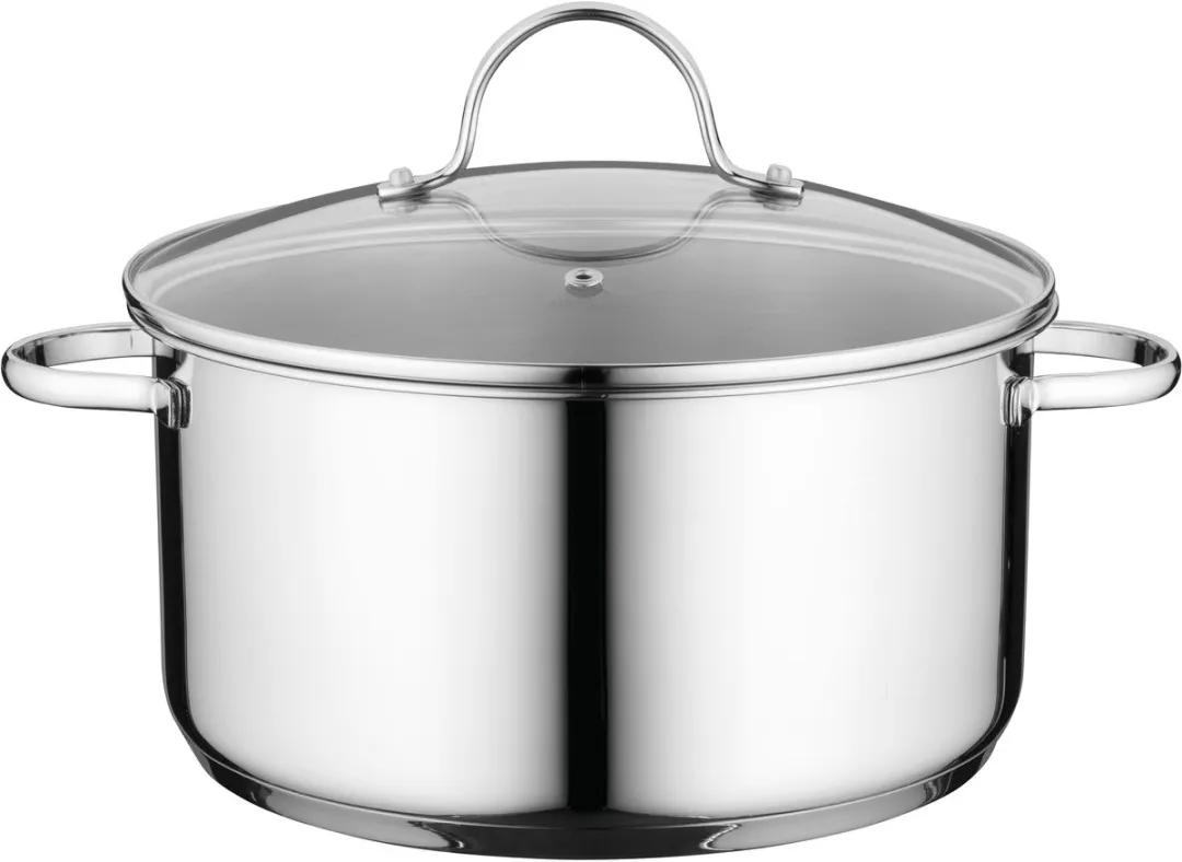BergHOFF Essentials 12-delige Pannenset - Zilver - 6 Pannen + 6 Deksel