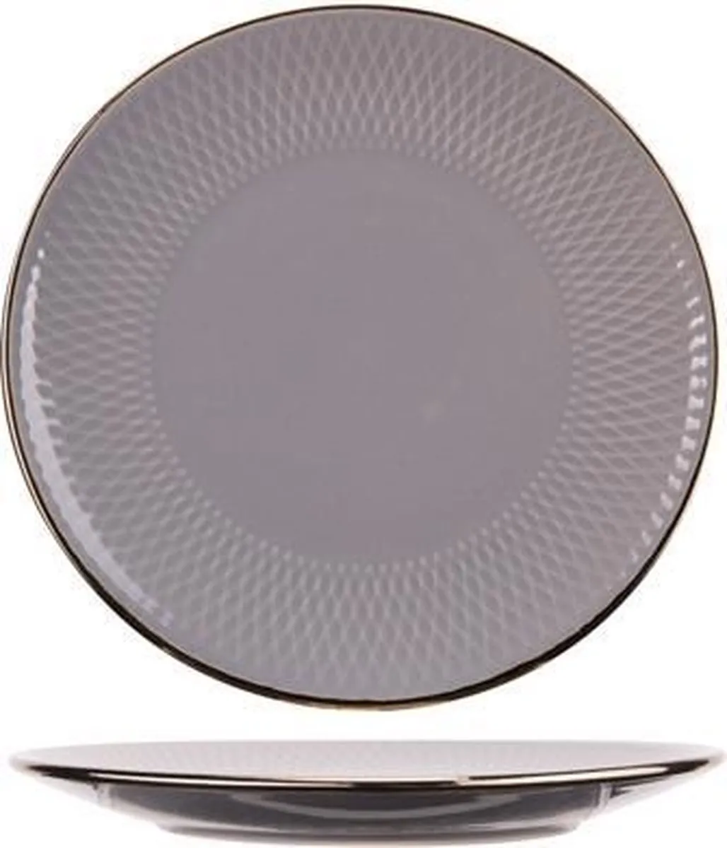 Cosy&Trendy Ravenna Dessertbord 19,5cm - Grijs