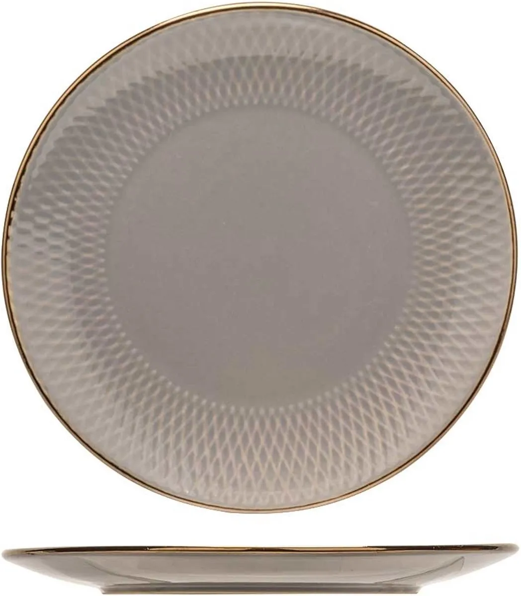 Cosy&Trendy Ravenna Dessertbord 19,5cm - Grijs