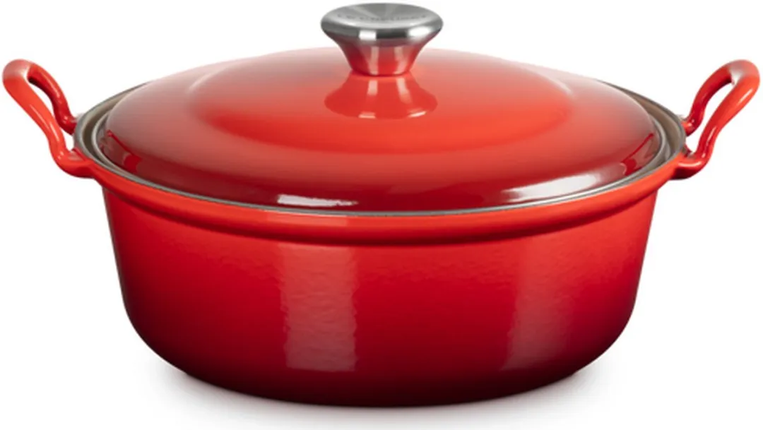 Le Creuset Braadpan Tradition Kersenrood 24cm - 3L