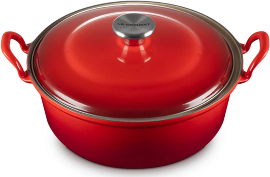 Le Creuset Braadpan Tradition Kersenrood 24cm - 3L