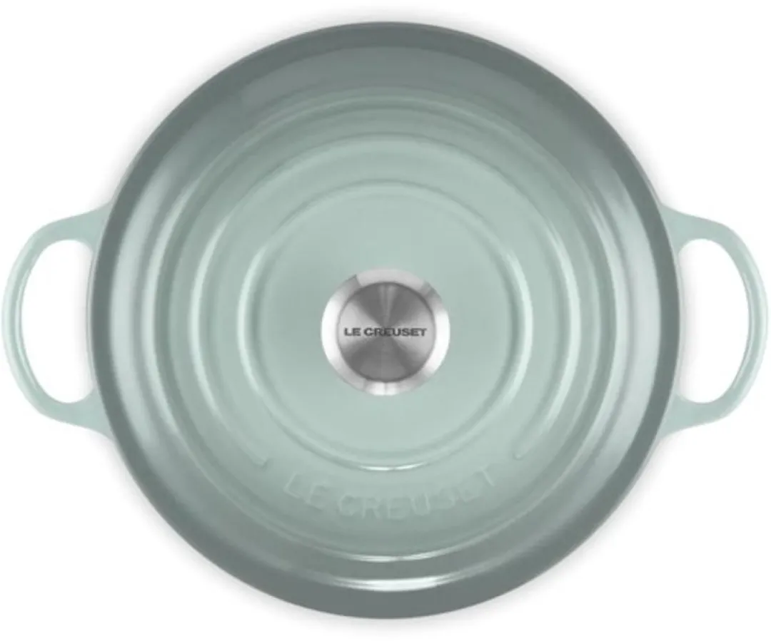 Le Creuset Marmite Signature 28cm - 4.9L Sea Salt