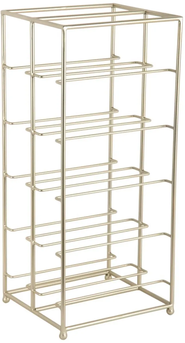 Present Time Wijnrek Dual Floor PT4273GD - Goud - 10 Flessen