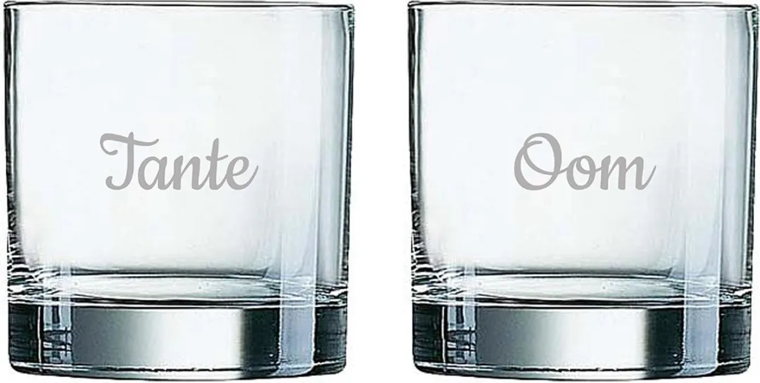 Arcoroc Gegraveerd Whiskeyglas 38cl Tante & Oom