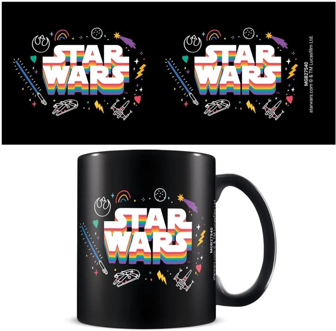 Star Wars Logo Pride Kop Keramiek MGB27540 - Zwart