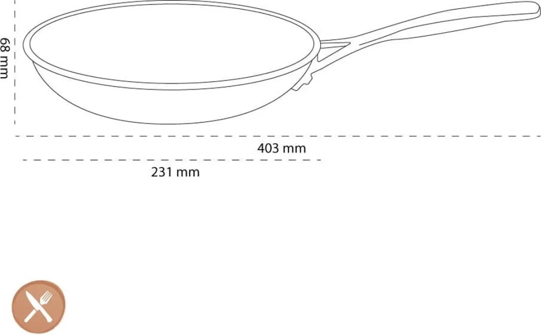 Le Creuset Les Forgées Koekenpan 22cm - Zwart - afbeelding 5 van 6