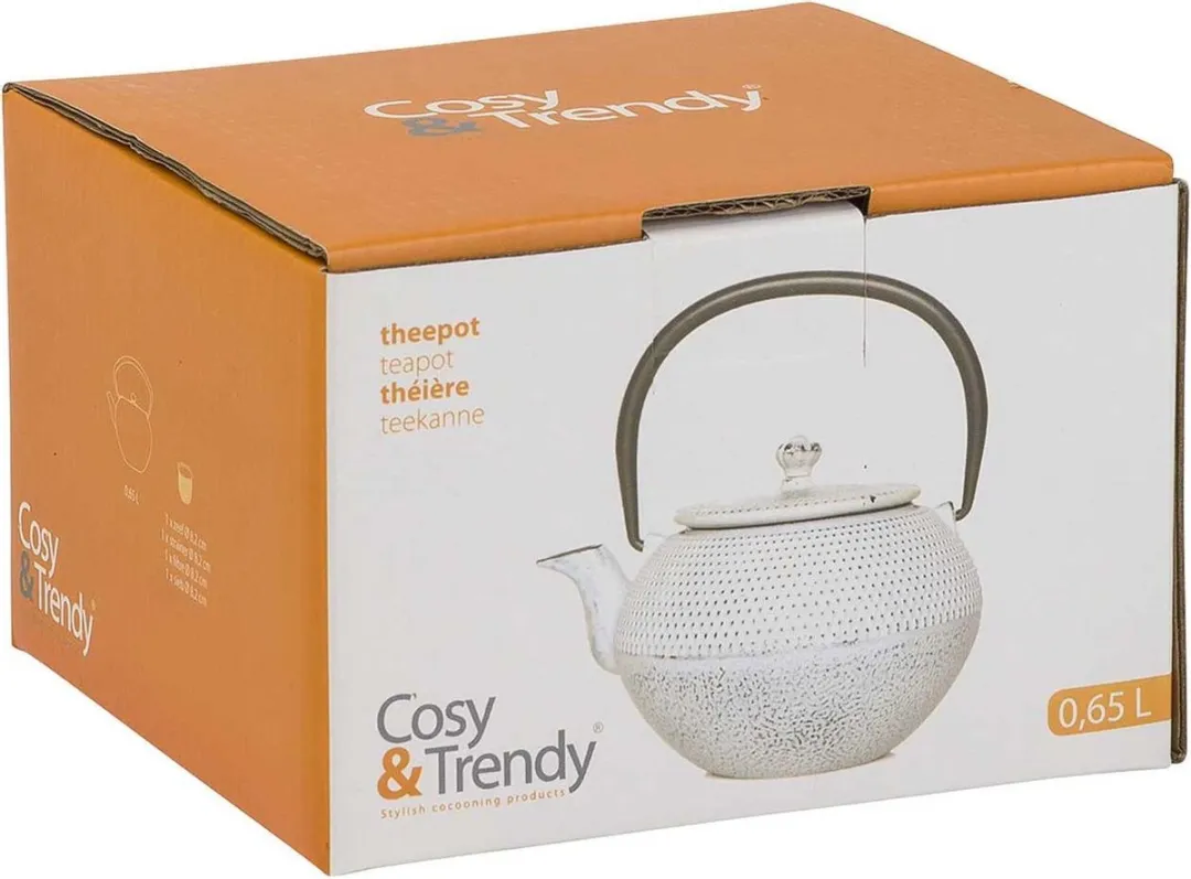 Cosy&Trendy Shinto Theepot 0,65L - Gietijzer - Wit