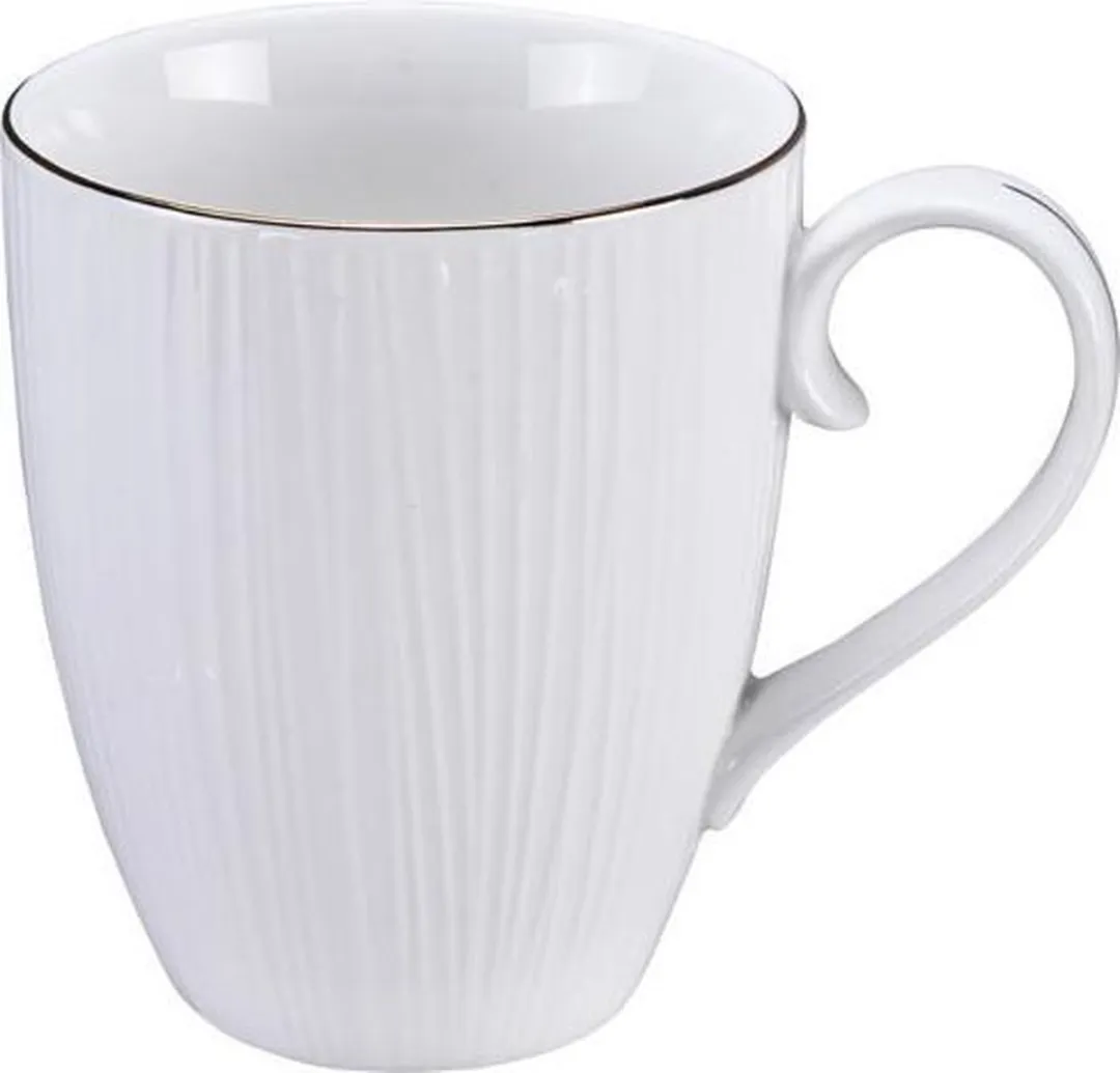 Tokyo Design Studio Nippon White Goude Rand Theekoppen - 380ml - 3 Stuks