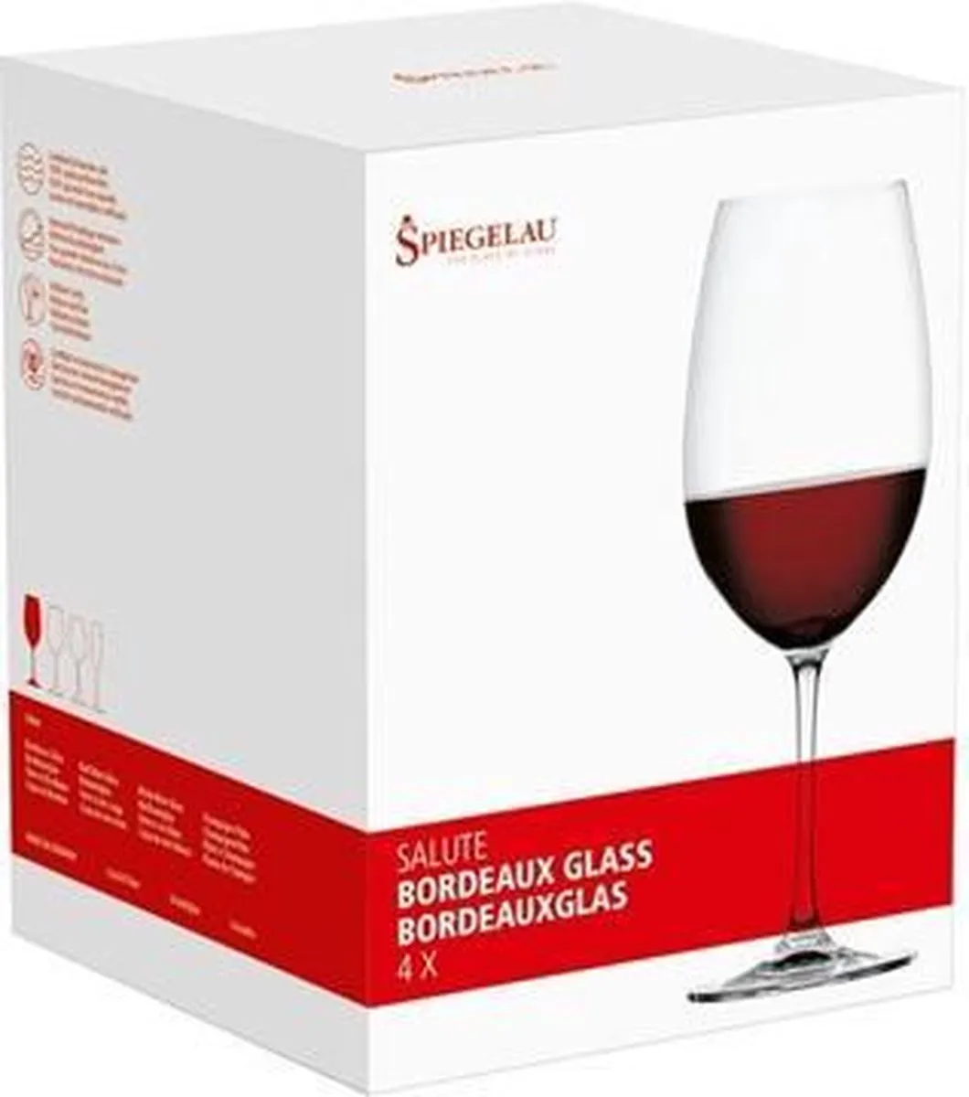 Spiegelau Salute Bordeauxglas Set 4 - 0.71L