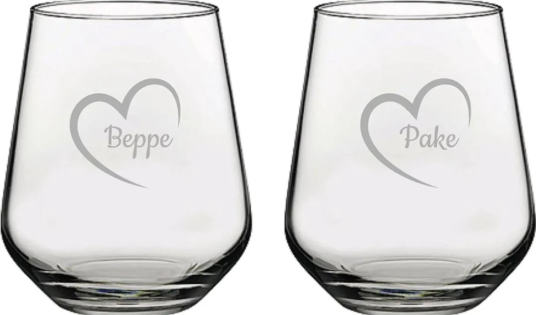 Pasabahce Gegraveerd Drinkglas Paar