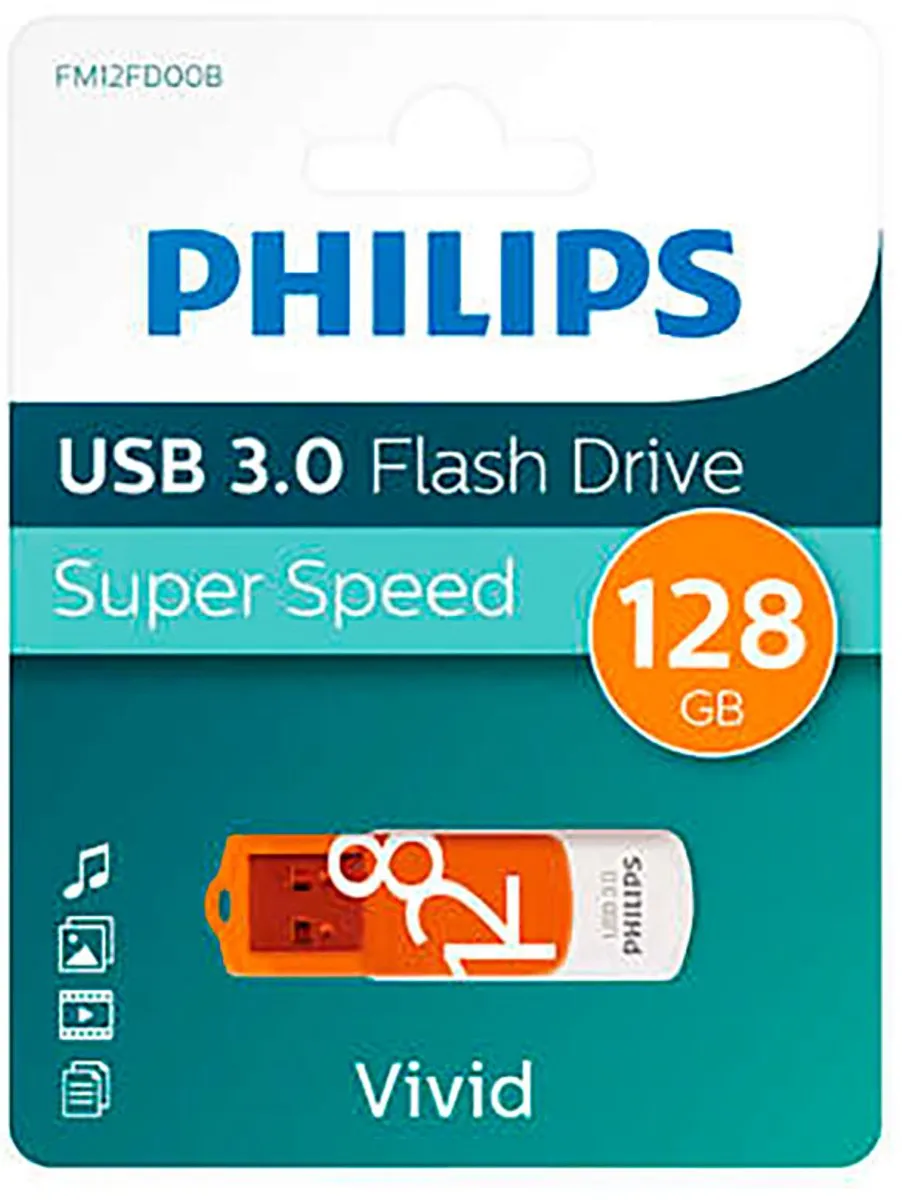 Philips USB Stick 3.0 FM12FD00B 128GB - Oranje