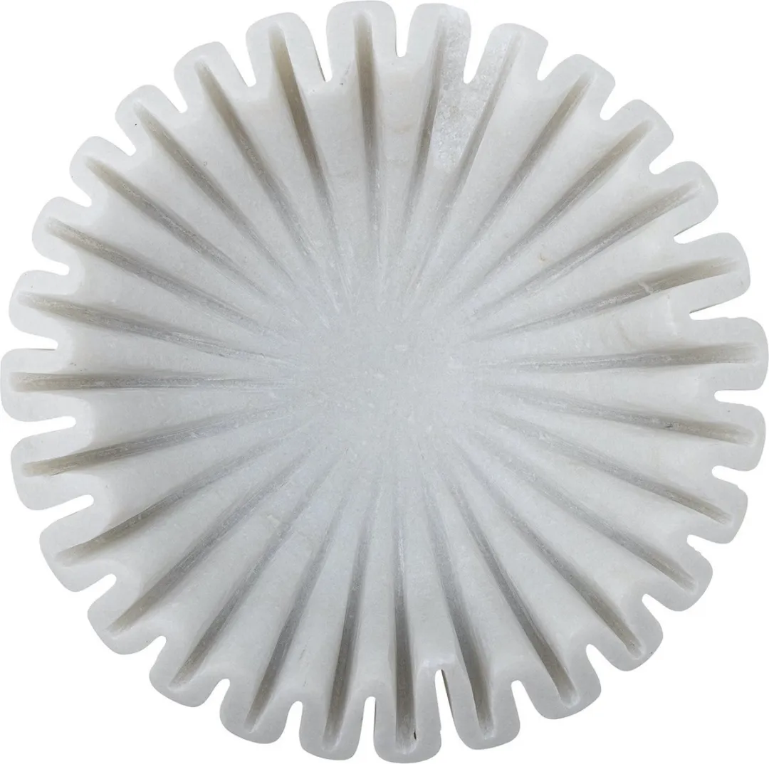 Bloomingville Schaal Harmonia Marmer - Ø17,5cm - Wit