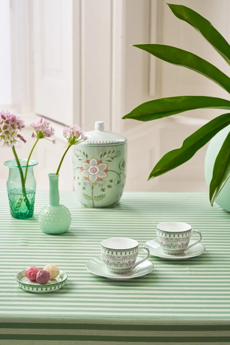 Pip Studio Lily & Lotus Espresso Set 2-delig - 120ml - Groen