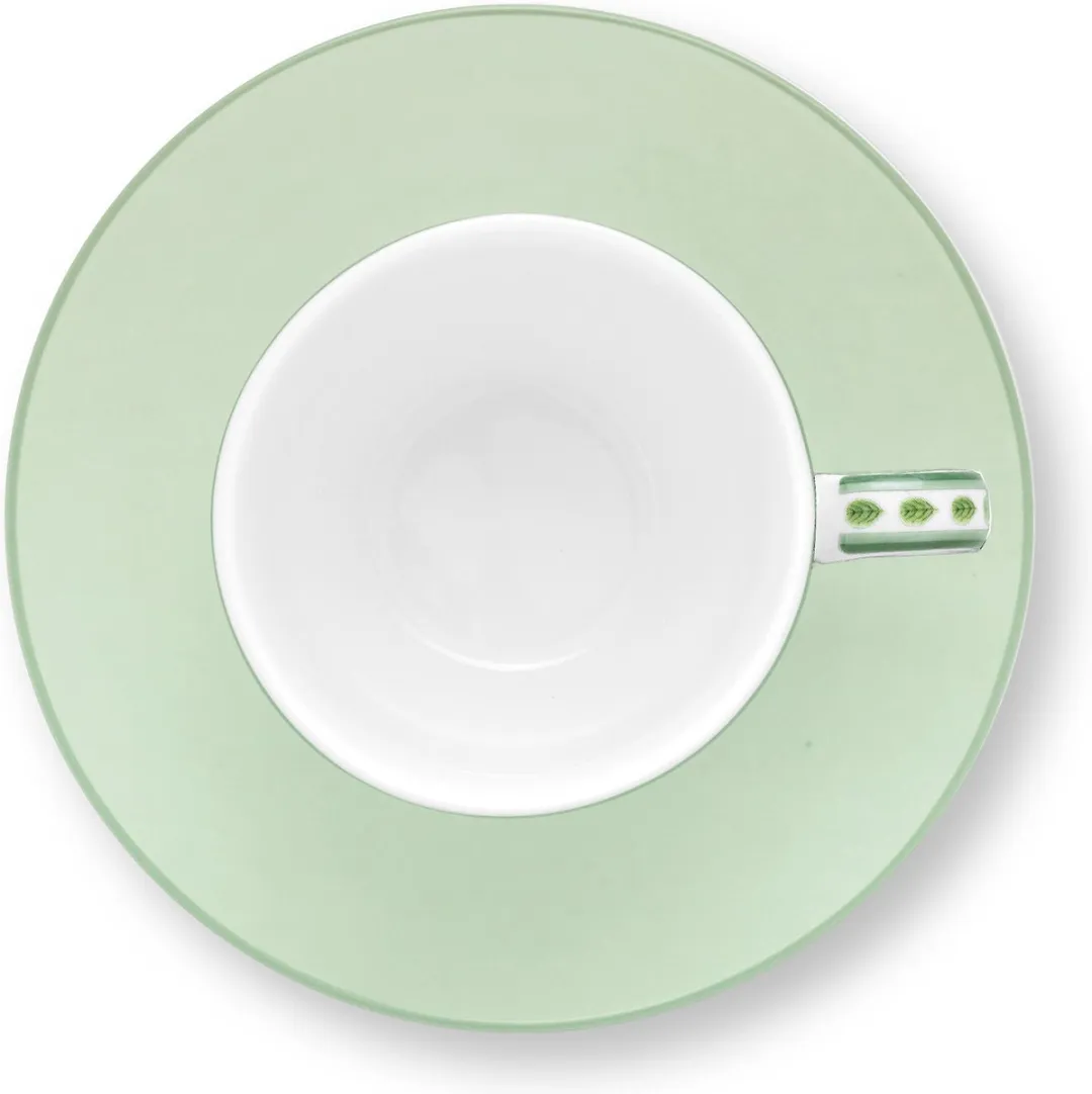 Pip Studio Lily & Lotus Espresso Set 2-delig - 120ml - Groen