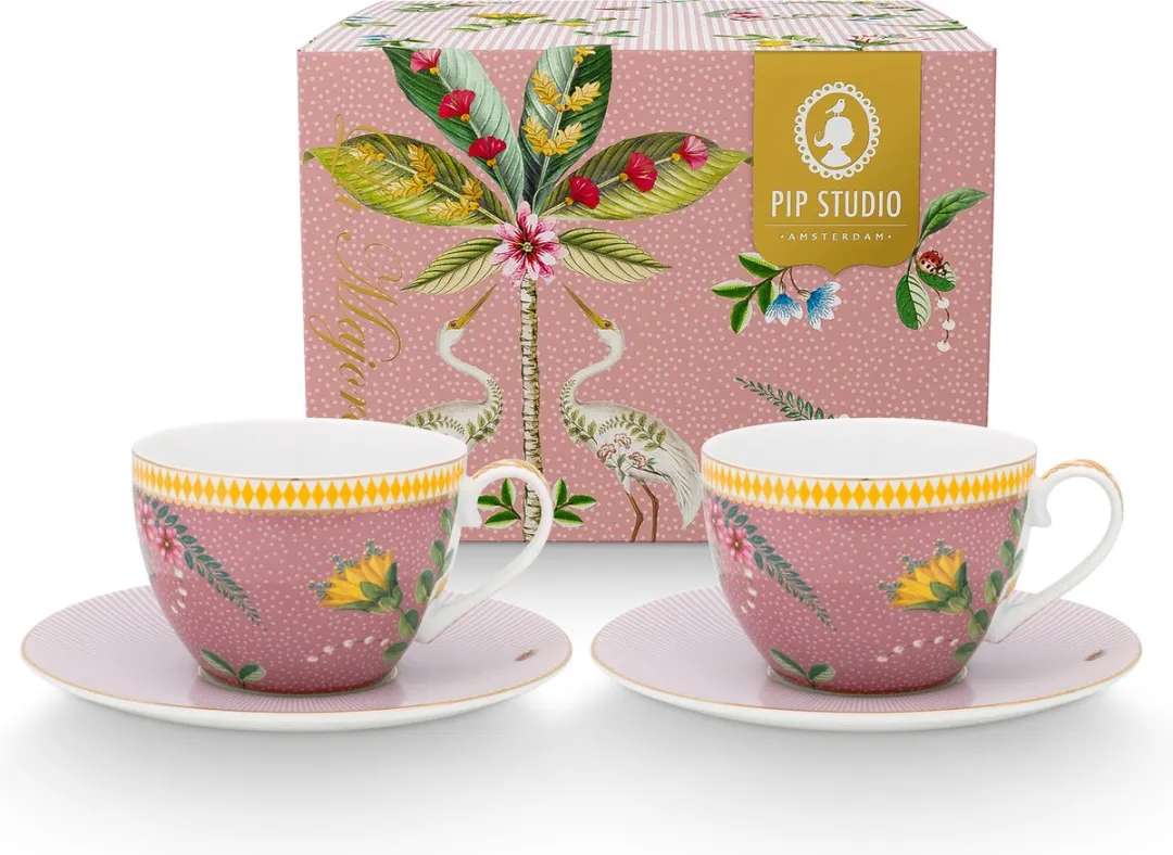Pip Studio La Majorelle Kopjes & Schotels Set 2