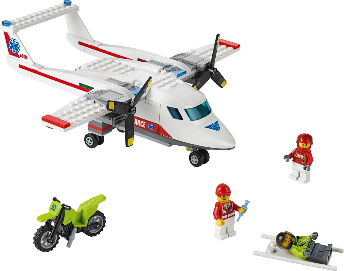 LEGO City Ambulancevliegtuig 60116 - 183 Stukken