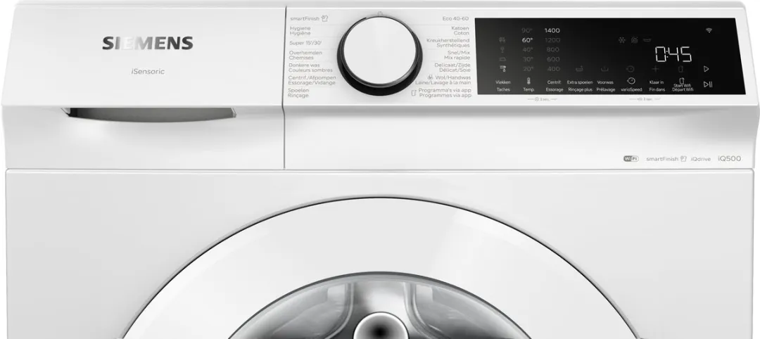 Siemens iQ500 WG34J200FG Wasmachine 8kg 1400rpm - Wit - afbeelding 6 van 6
