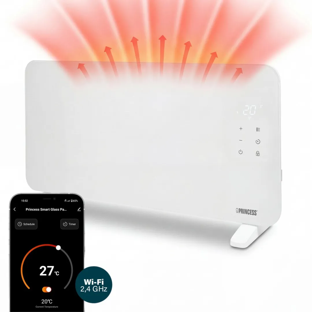 Princess 348416 Smart Glazen Paneelverwarming 1500W