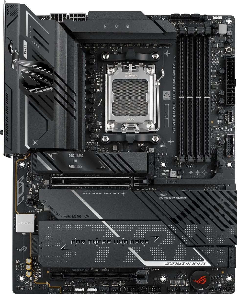 ASUS ROG Strix X870E-H Gaming WiFi7 Moederbord - AM5 - ATX