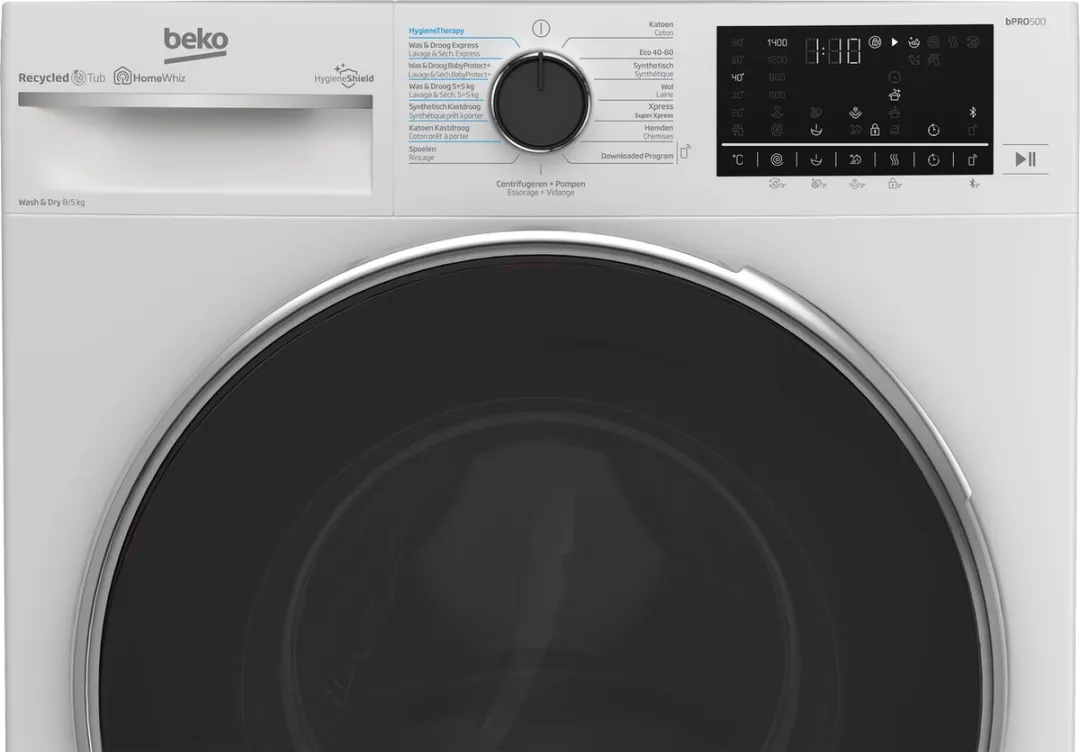 Beko B5DT510446W - AutoDose - RecycledTub™ - Was-droogcombinatie