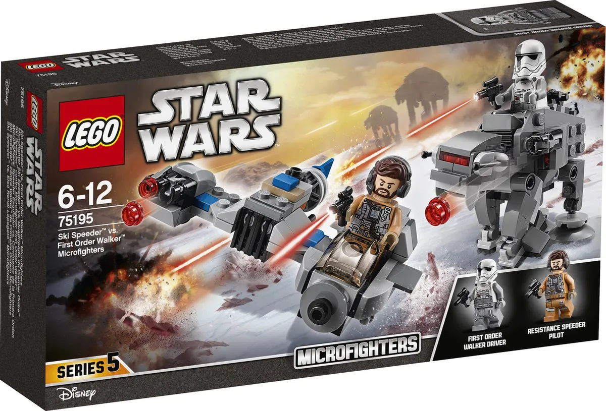 LEGO Star Wars Ski Speeder vs. First Order Walker 75195