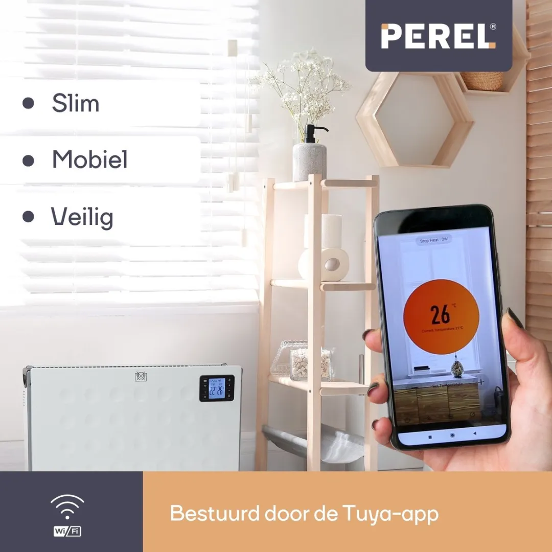 Perel Smart SMART1310 Convectorkachel 2000W - Wit