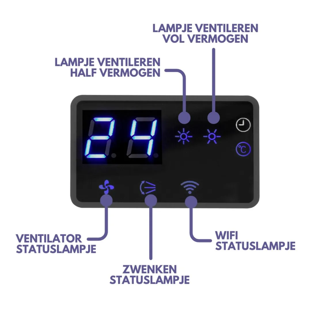 Eurom Wall Designheat WH2000R Keramische Kachel 2000W - Wit - afbeelding 6 van 6