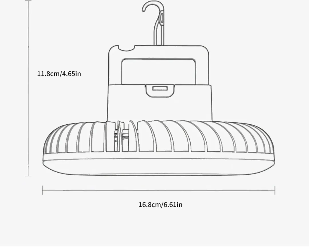 Eurom LRC Ventilatorlamp 58cm - 3 standen - Wit