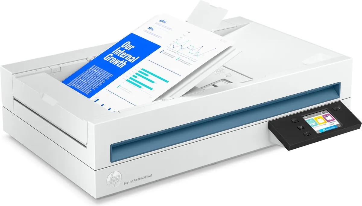 HP Scanjet Pro N4600 20G07A Scanner - 80 ppm - Wit