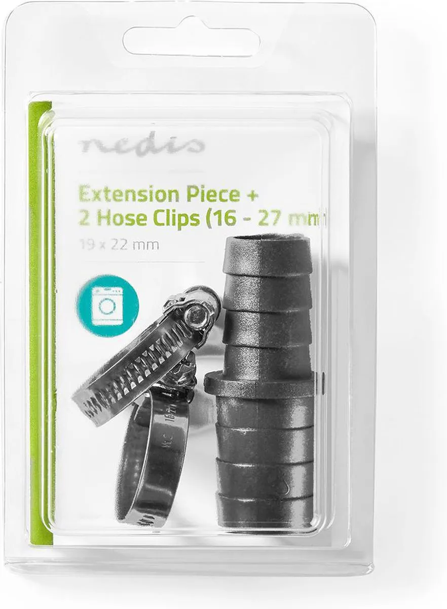 Nedis WAEP1922CL Verlengstuk Slangklemmen 19-22mm - Grijs