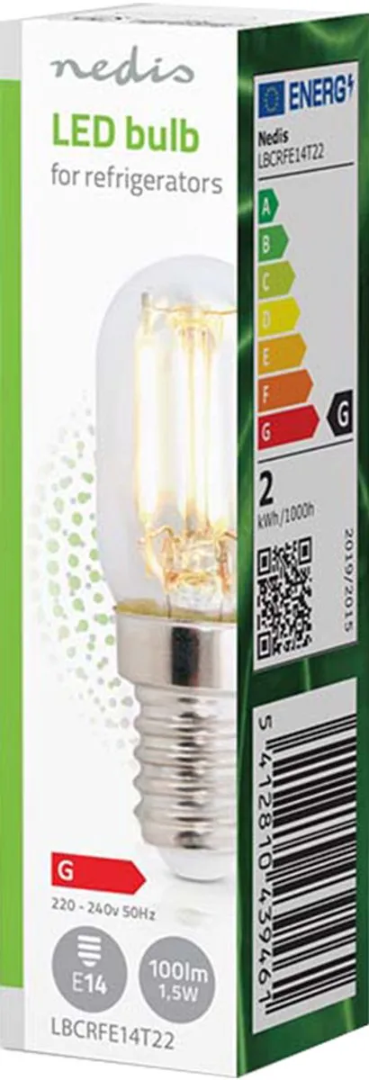 Nedis Koelkastlamp LBCRFE14T22 LED 1.5W - 1800K