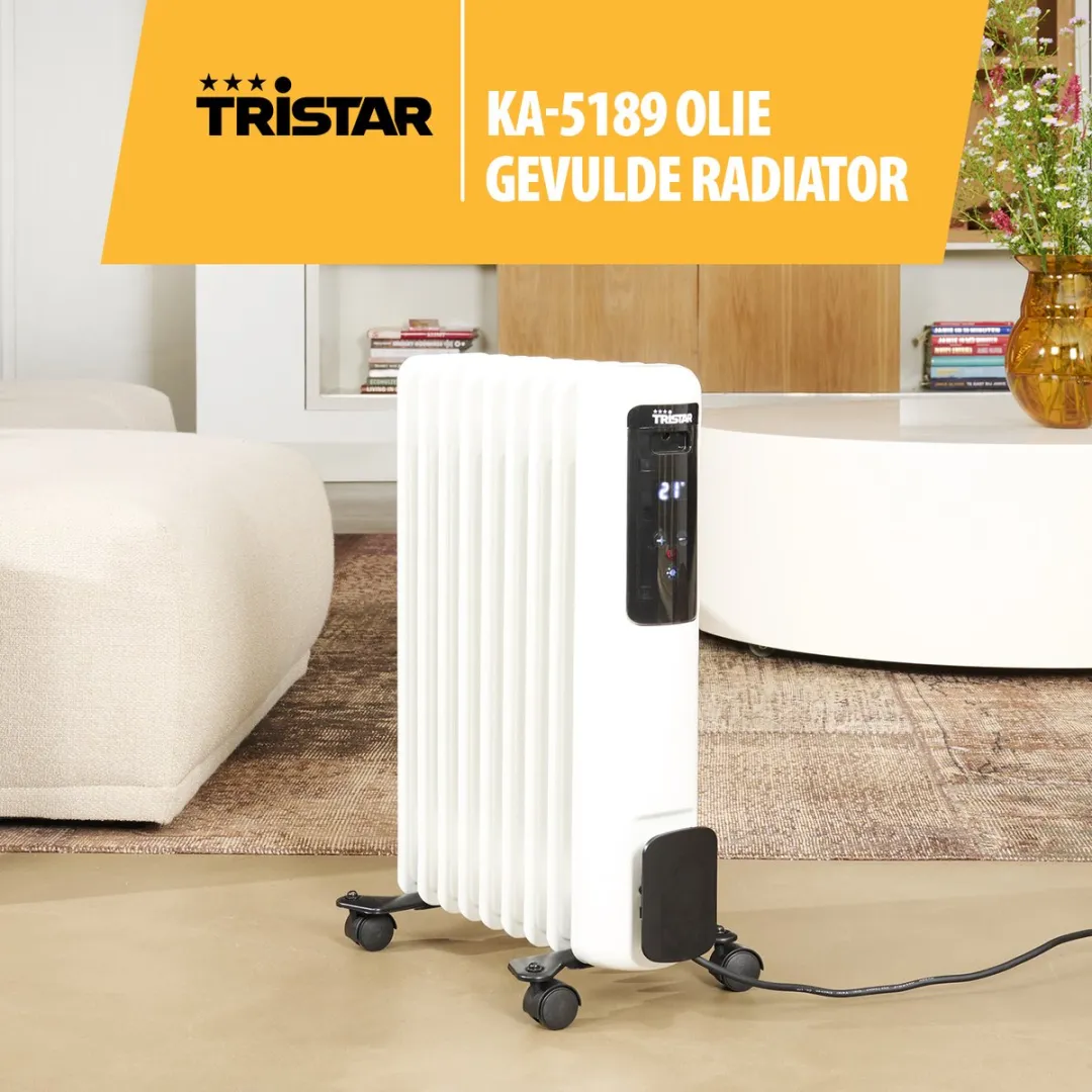 Tristar KA-5189 Olieradiator 2000W - Wit - afbeelding 6 van 6