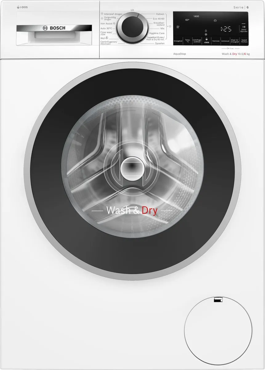 Bosch Serie 6 WNG254A7NL Was-droogcombinatie 10.5/6kg 1400rpm Wit