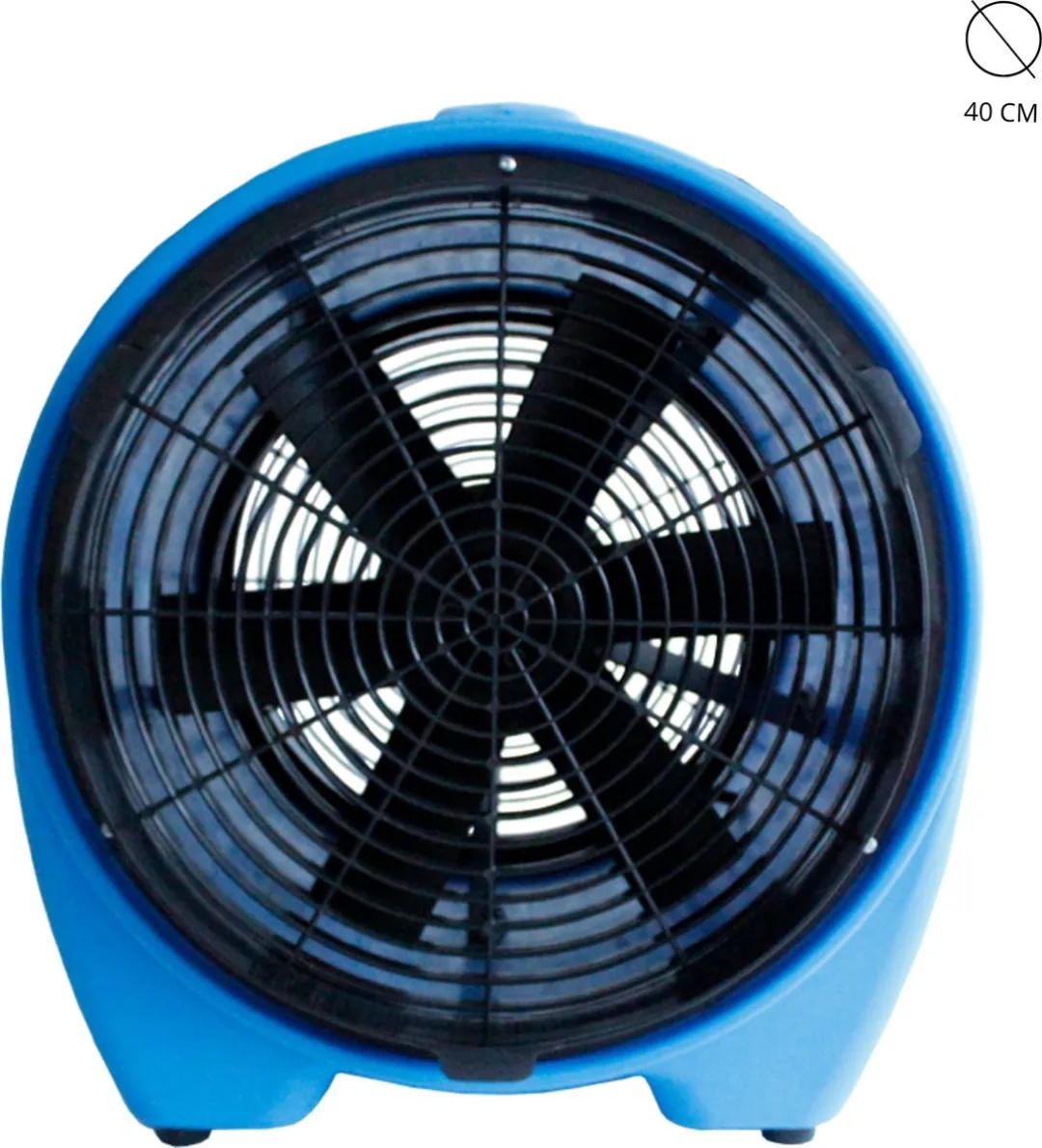 TETRA Tools Typhoon Bouwventilator 50W - Licht Blauw