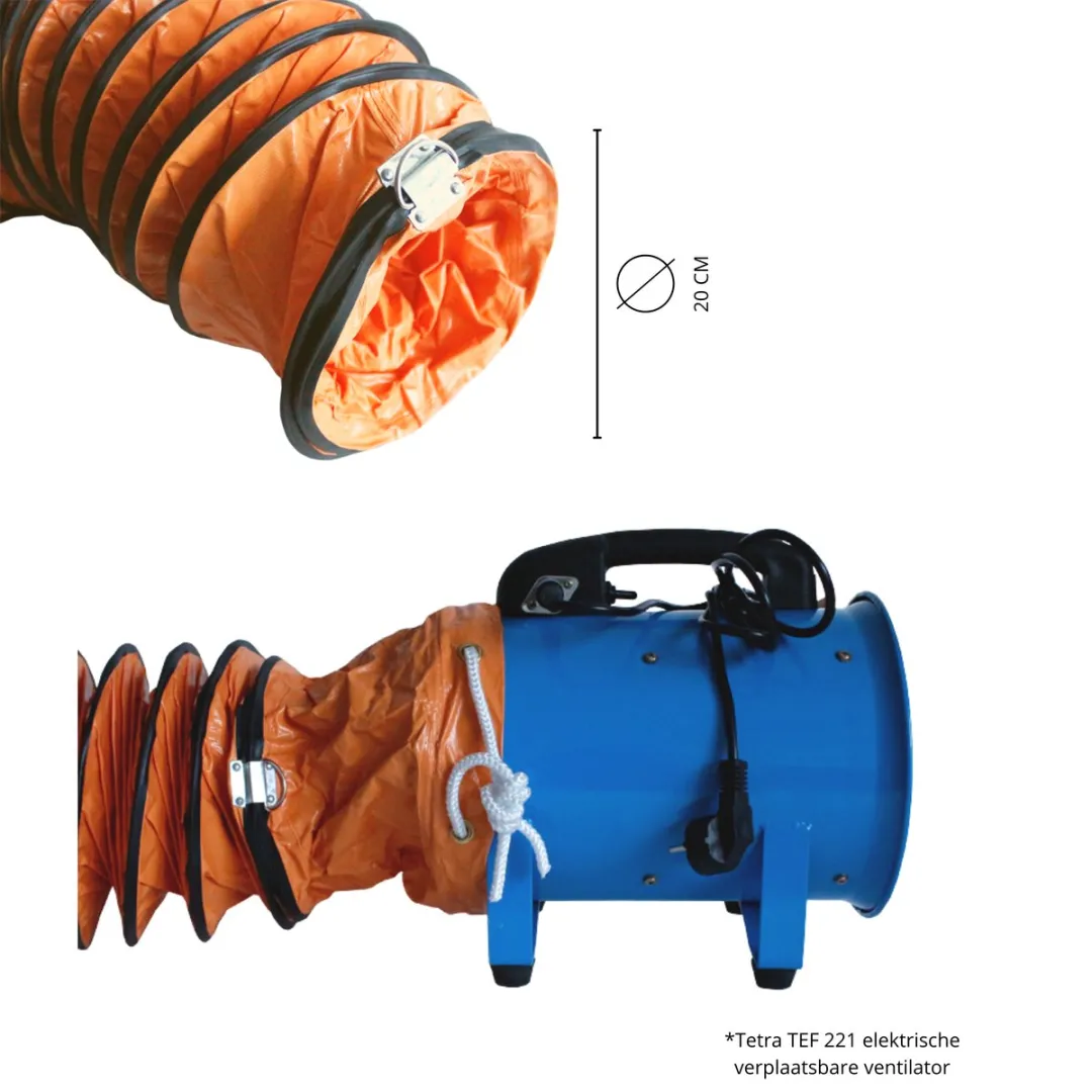TETRA Ventilatieslang Ø200mm - 10m