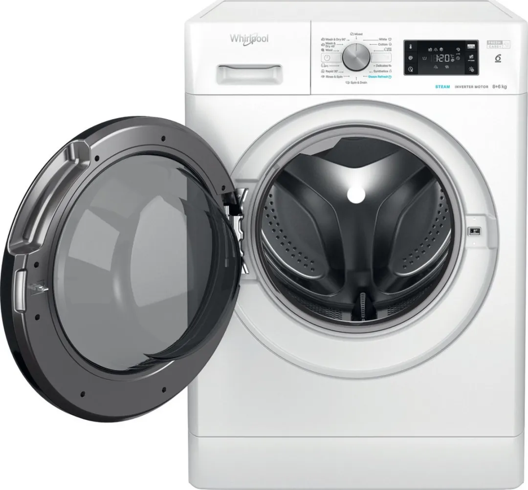 Whirlpool FFWDB 864349 BV EE Was-droogcombinatie 8/6kg - Wit - afbeelding 6 van 6
