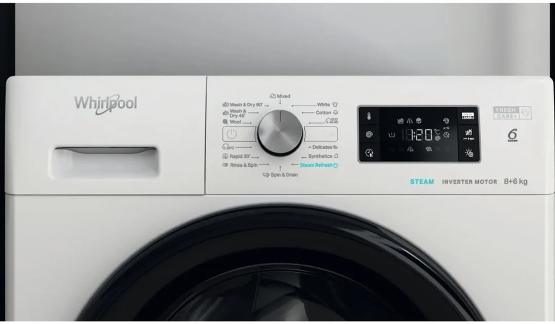 Whirlpool FFWDB 864349 BV EE Was-droogcombinatie 8/6kg - Wit
